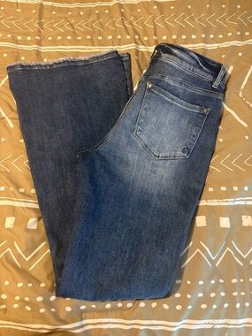 Rockin C Classic High-Rise Wide-Leg Jeans in Medium Blue